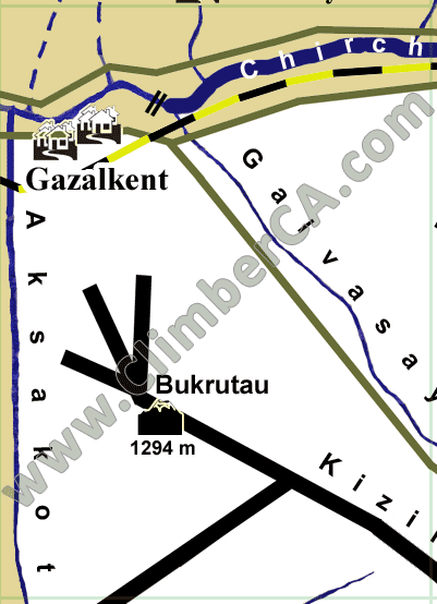West Tien-Shan Mountains. Bukrutau