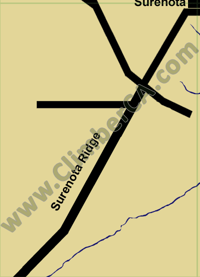 West Tien-Shan Mountains Map Surenota Ridge