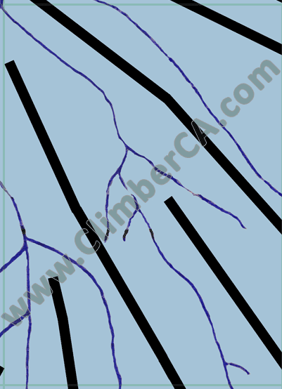 Map of mountain Ranges and Rivers of West Tien-Shan Mountains
