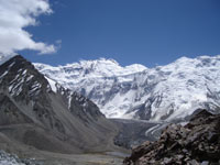 Communism Peak and Korzhenevskaya Peak